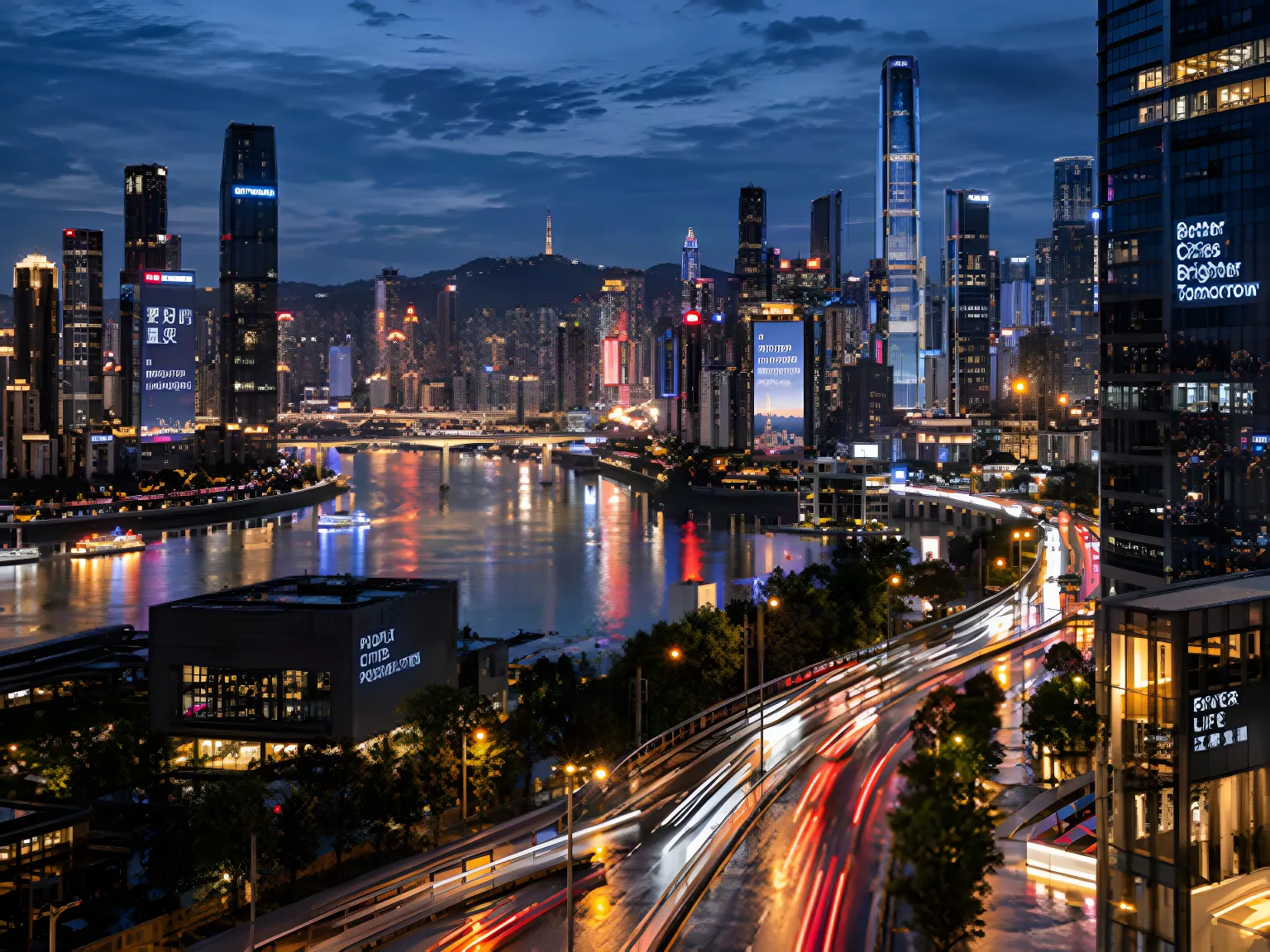 4× upscaled cityscape example